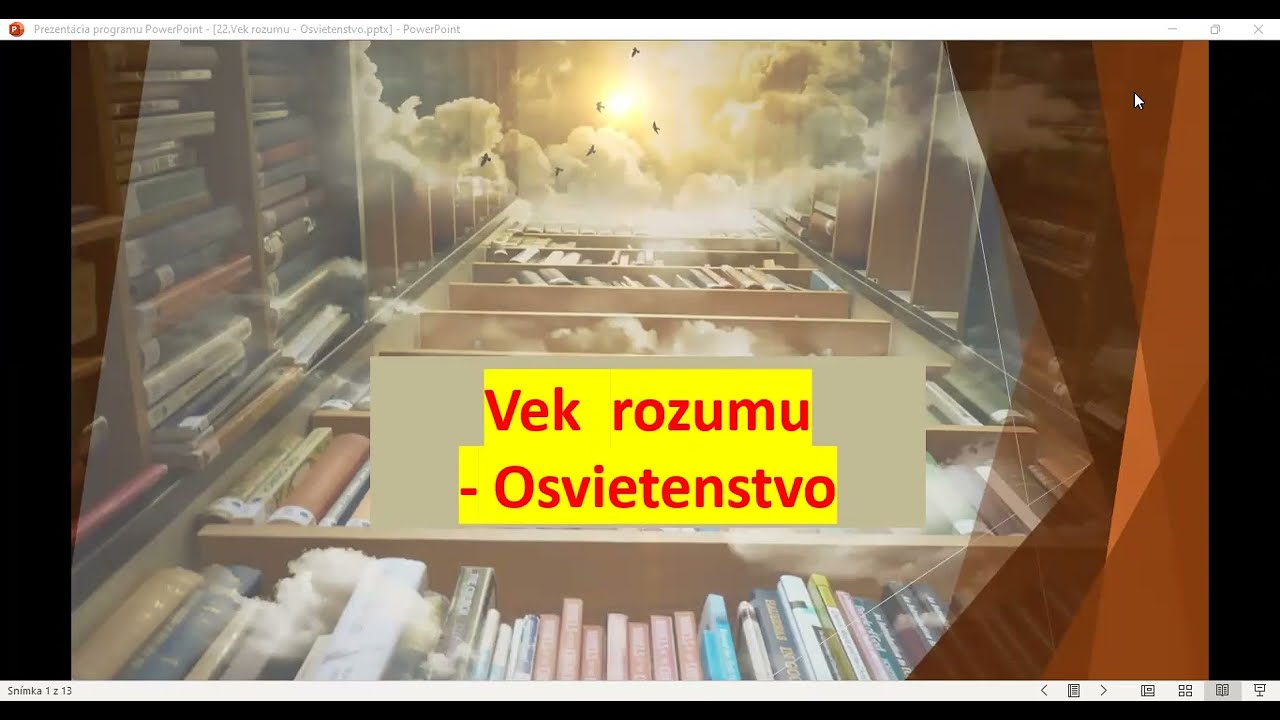 Vek rozumu - osvietenstvo