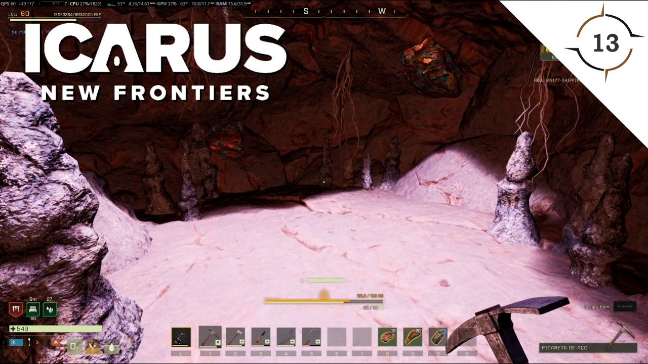 EP13 - EXPLORAÇÃO DE MINÉRIOS E MARCAÇÃO DE CAVERNAS 🪨 ICARUS PROMETHEUS - GAMEPLAY PT BR #icarus