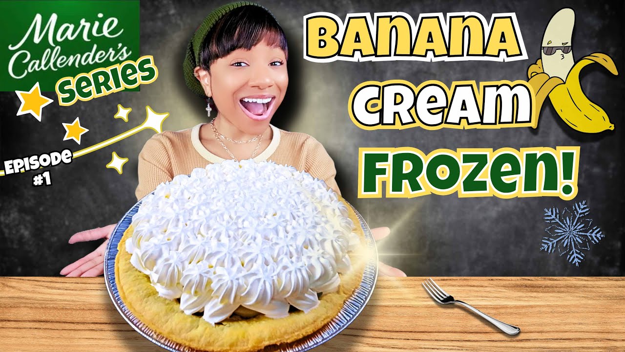 I Ate a Frozen Banana Cream Pie ❄️🍌🥧 | ASMR Mukbang