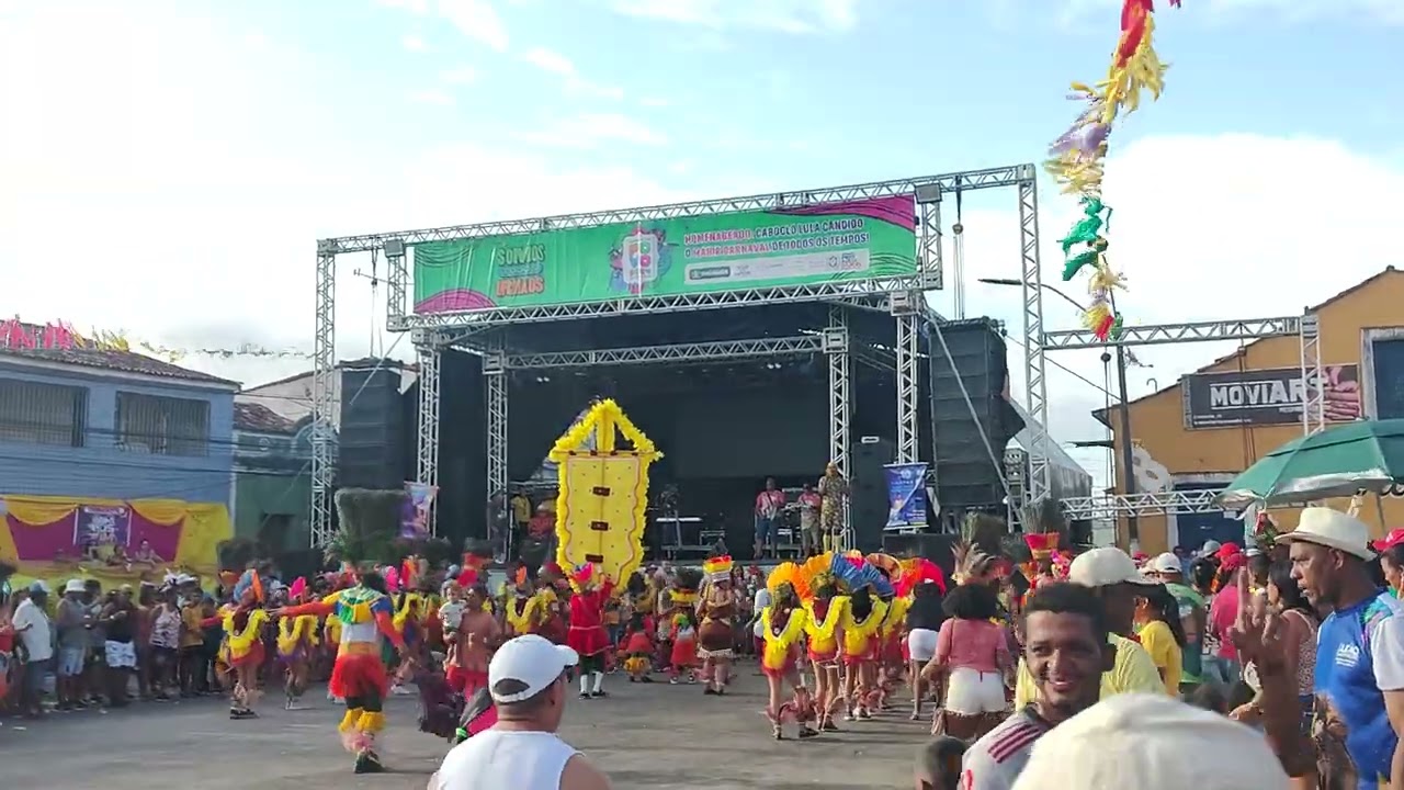 Apresentação do Caboclinho dos Coités no carnaval de Tracunhaém dia 11/02/2024.