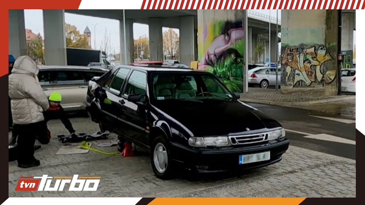 Z tego pięknego Saaba ciekło już wszystko... | Mobilni mechanicy