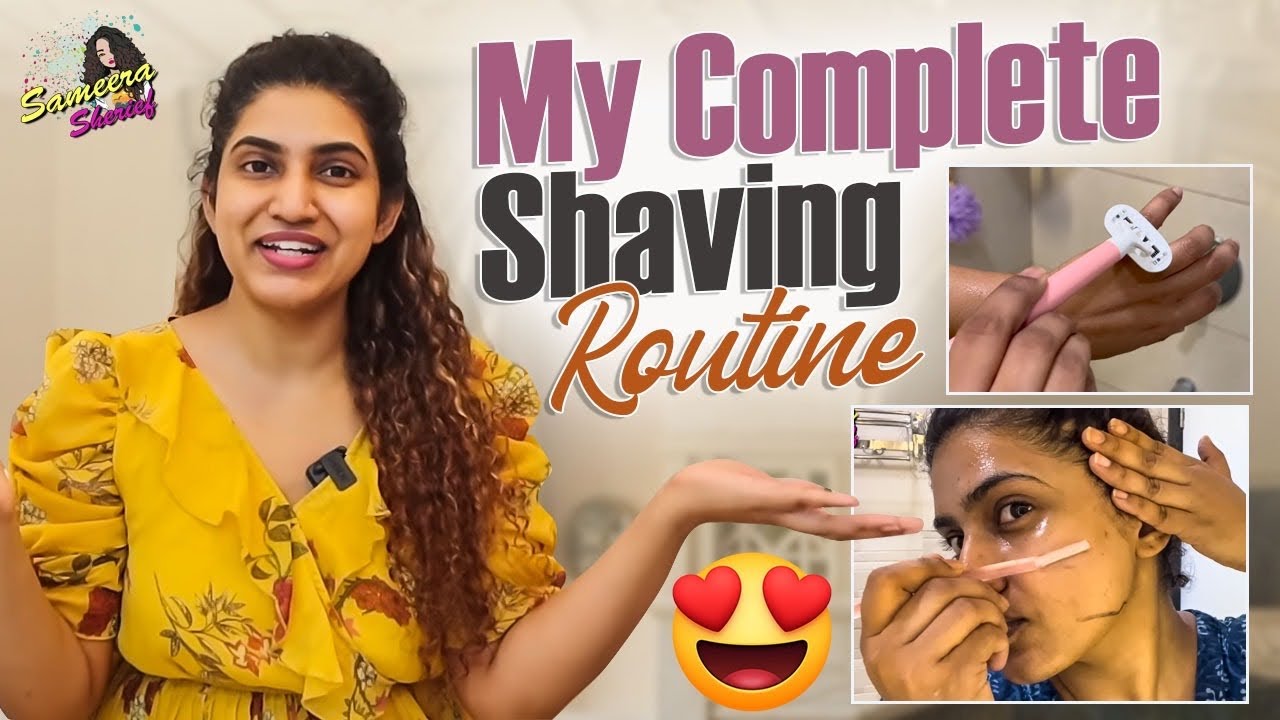 #1|My Complete Shaving Routine Vlog | Facial Hair Removal at Home |Unwanted Hair | Sameera Sherief