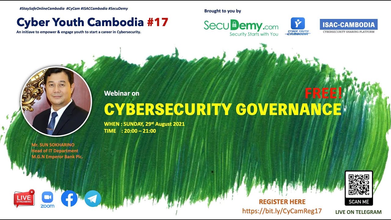 Cyber Youth Cambodia #17: Cybersecurity Governance (Khmer)