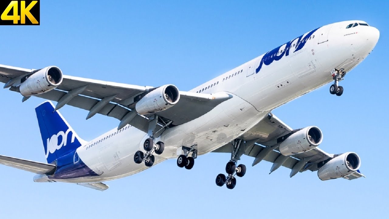 [4K] Early morning arrivals in CDG airport - JOON, Air Mauritus, Qatar Cargo and more...