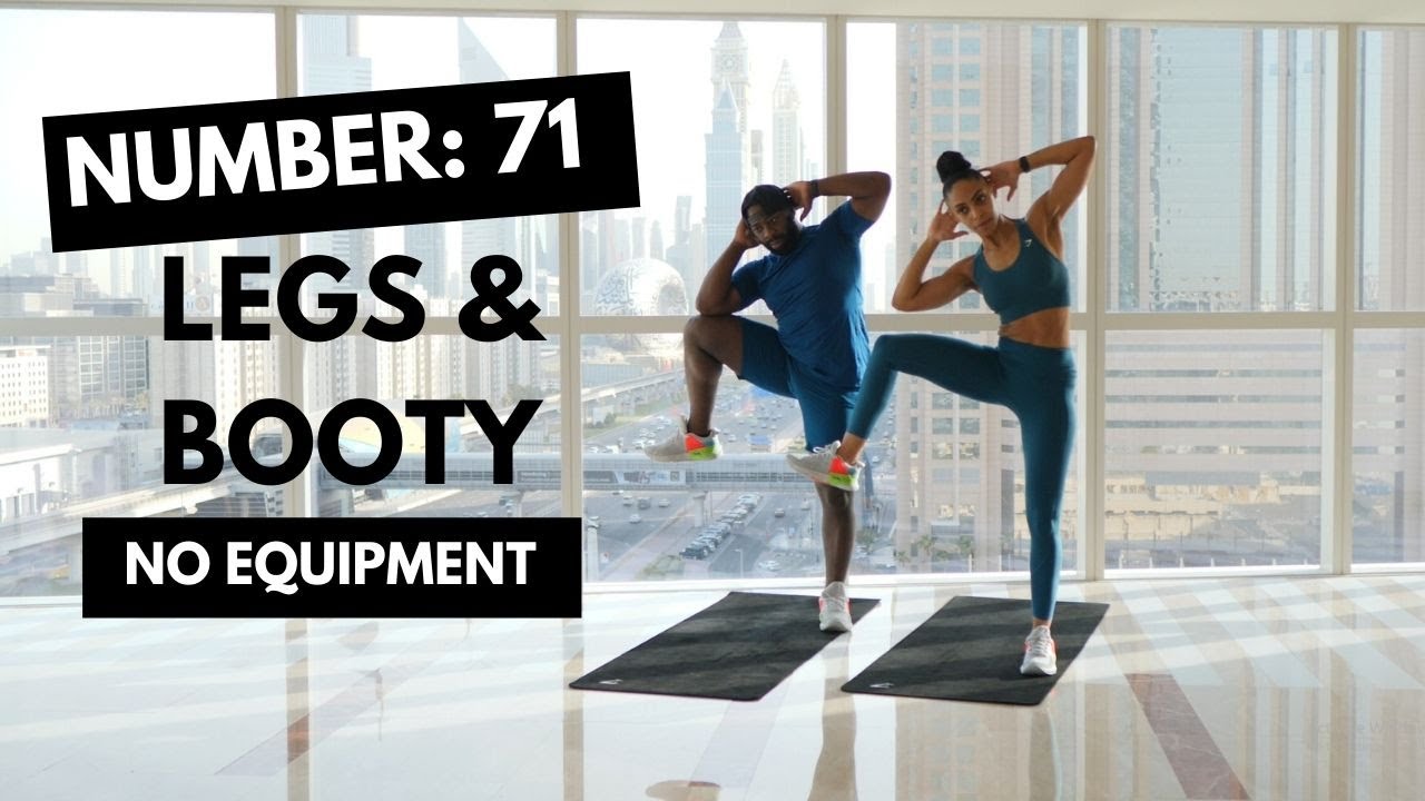 Intense Leg and Booty Workout - NO Jumping and NO Equipment needed! - 71