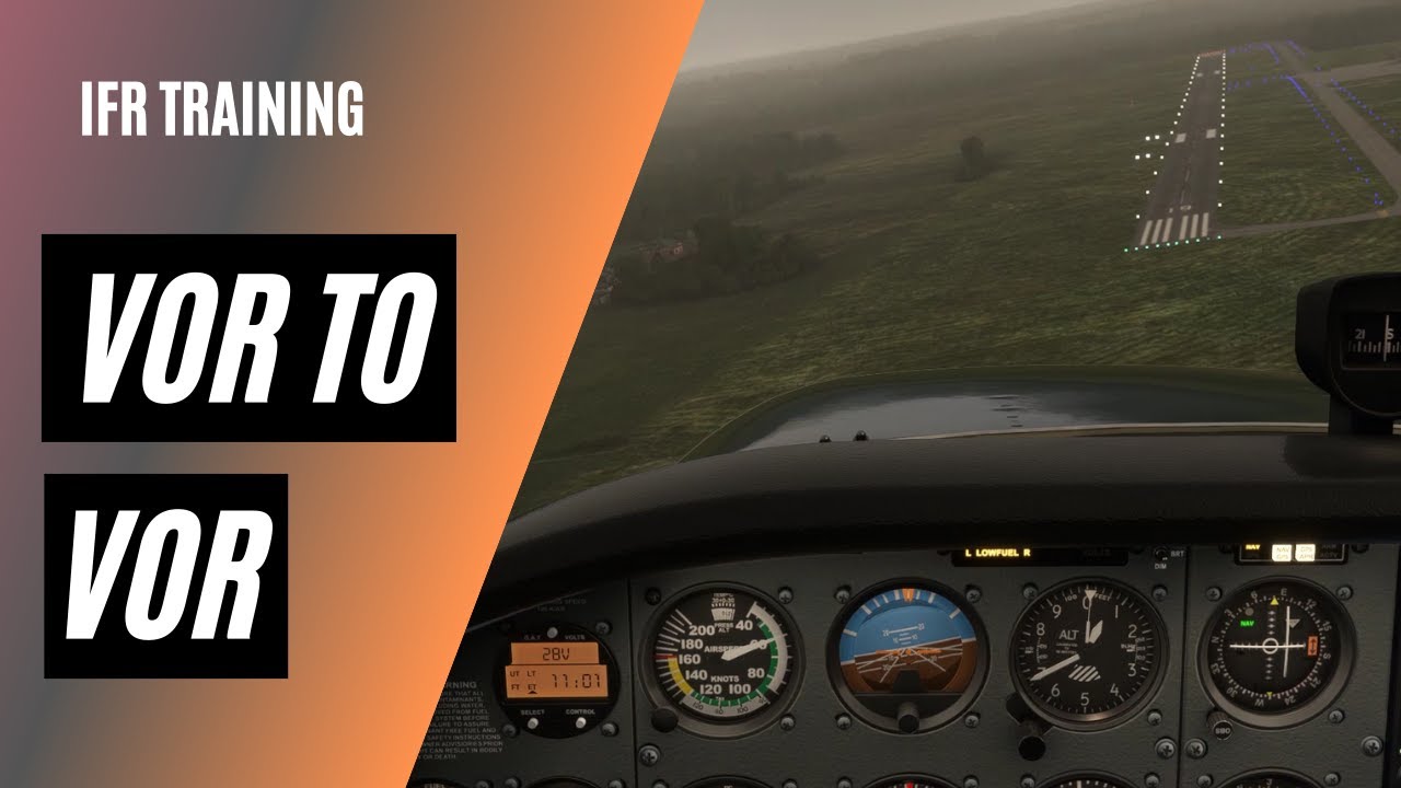 How to Fly VOR to VOR on Airways | No GPS | Cross Radials