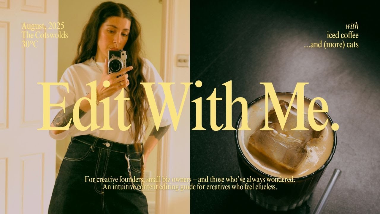how I edit my content |  an editing session for creatives who feel clueless
