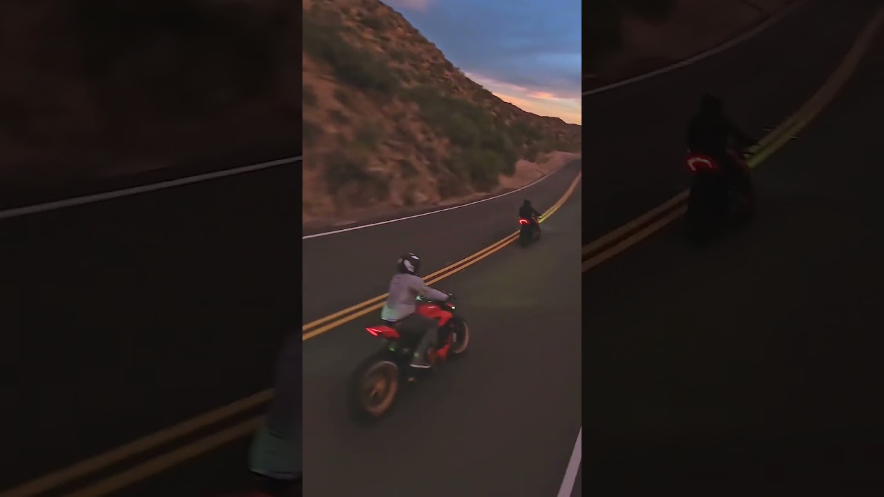 Ducati streetfighters riding at sunset #sunset #viral #motorcycle #auto