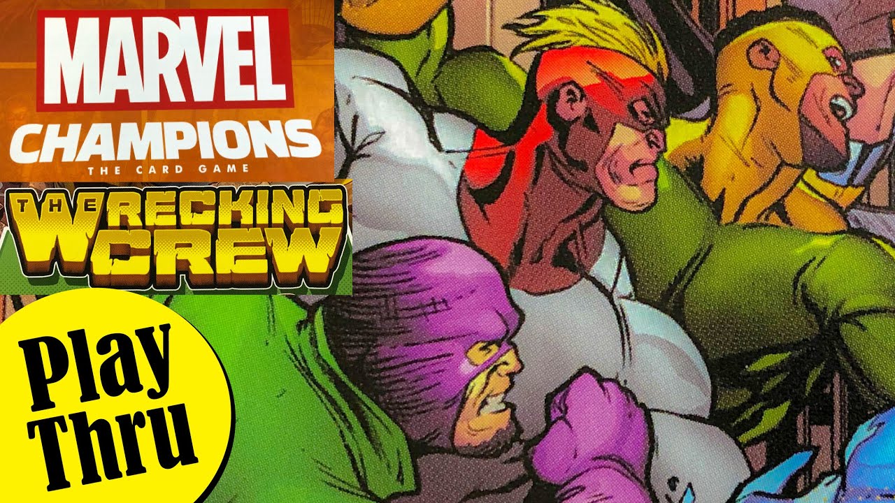 WRECKING CREW vs CAPTAIN AMERICA in a MARVEL CHAMPIONS Play Through