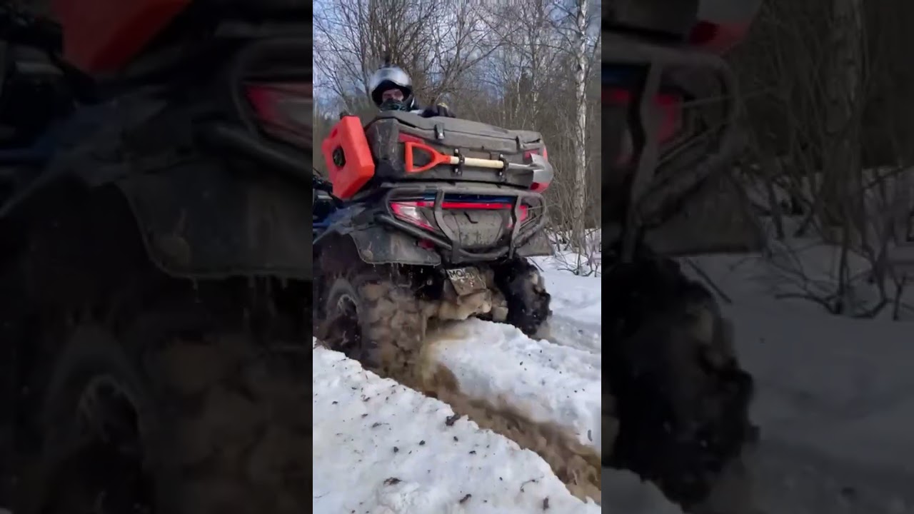 Cfmoto cforce 600 eps на штатных колесах тяжело