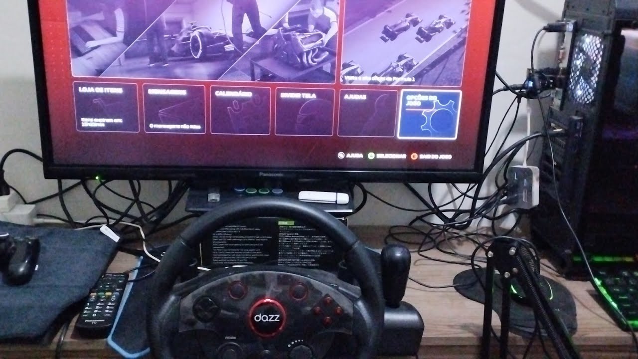 #volantegame  COMO CONFIGURAR O VOLANTE DAZZ 