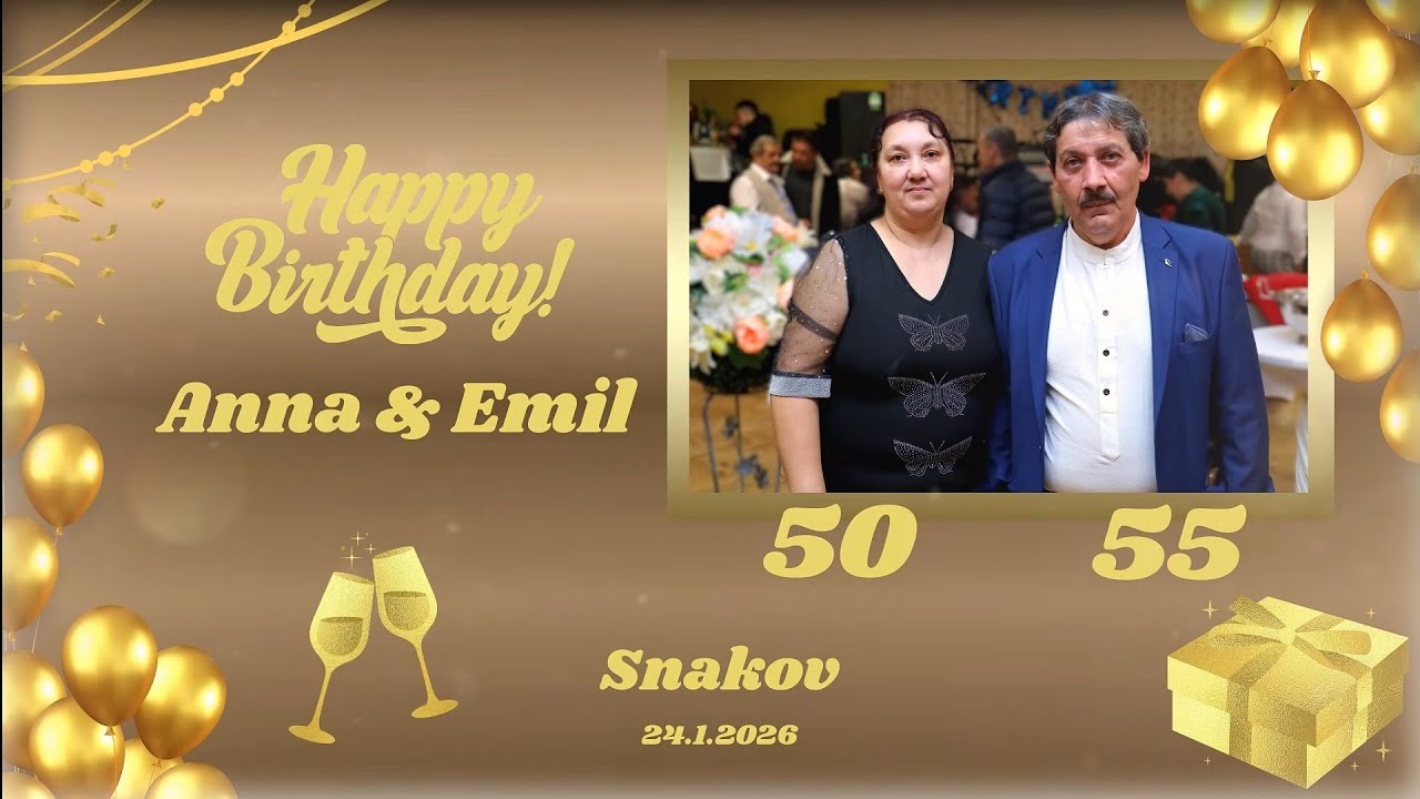 🎉 Osláva Narodenín *Anna & Emil*
