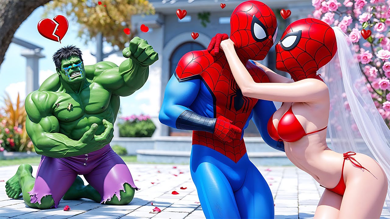 Hulk x Spider Man Leave Granny House | Funny Horror Animation