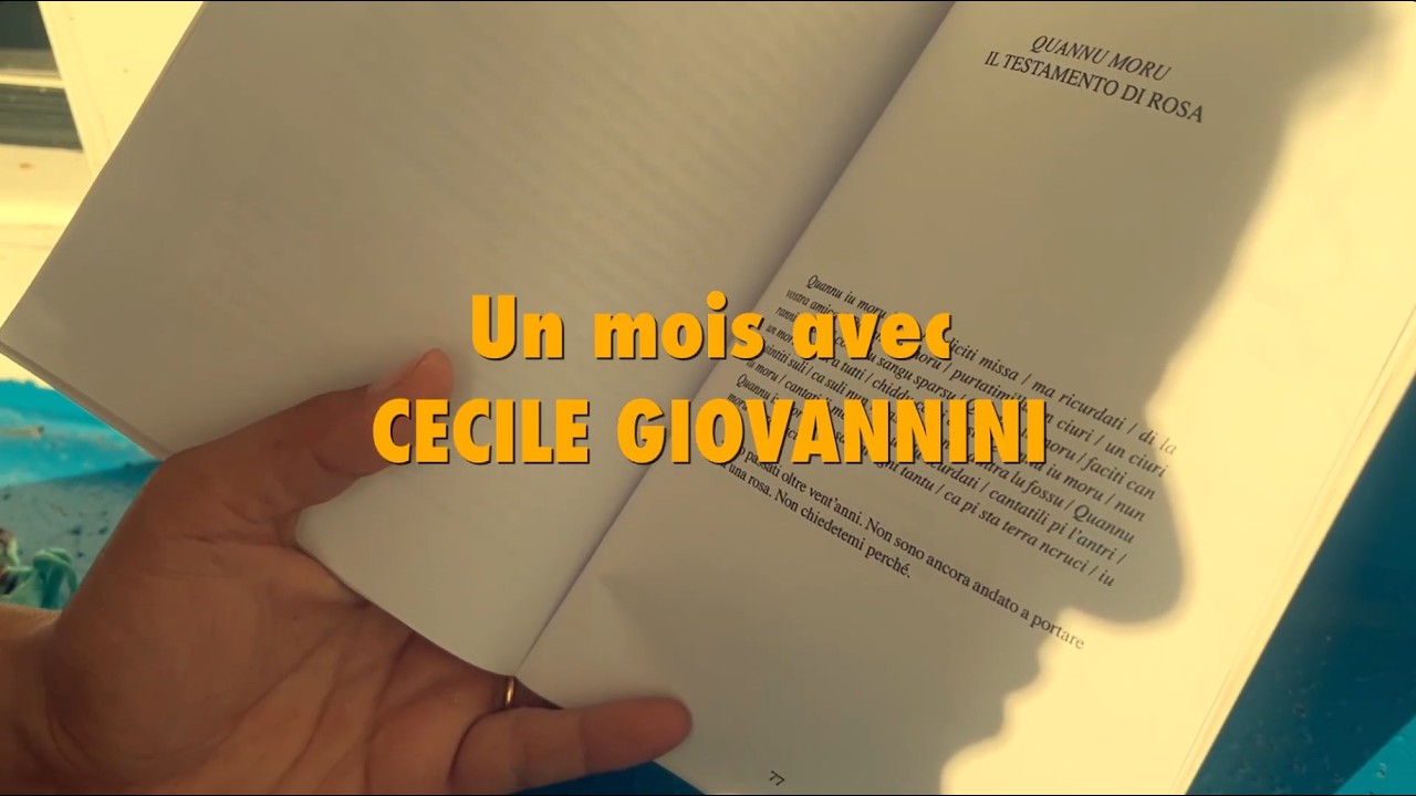 Un mois avec Cecile Giovannini