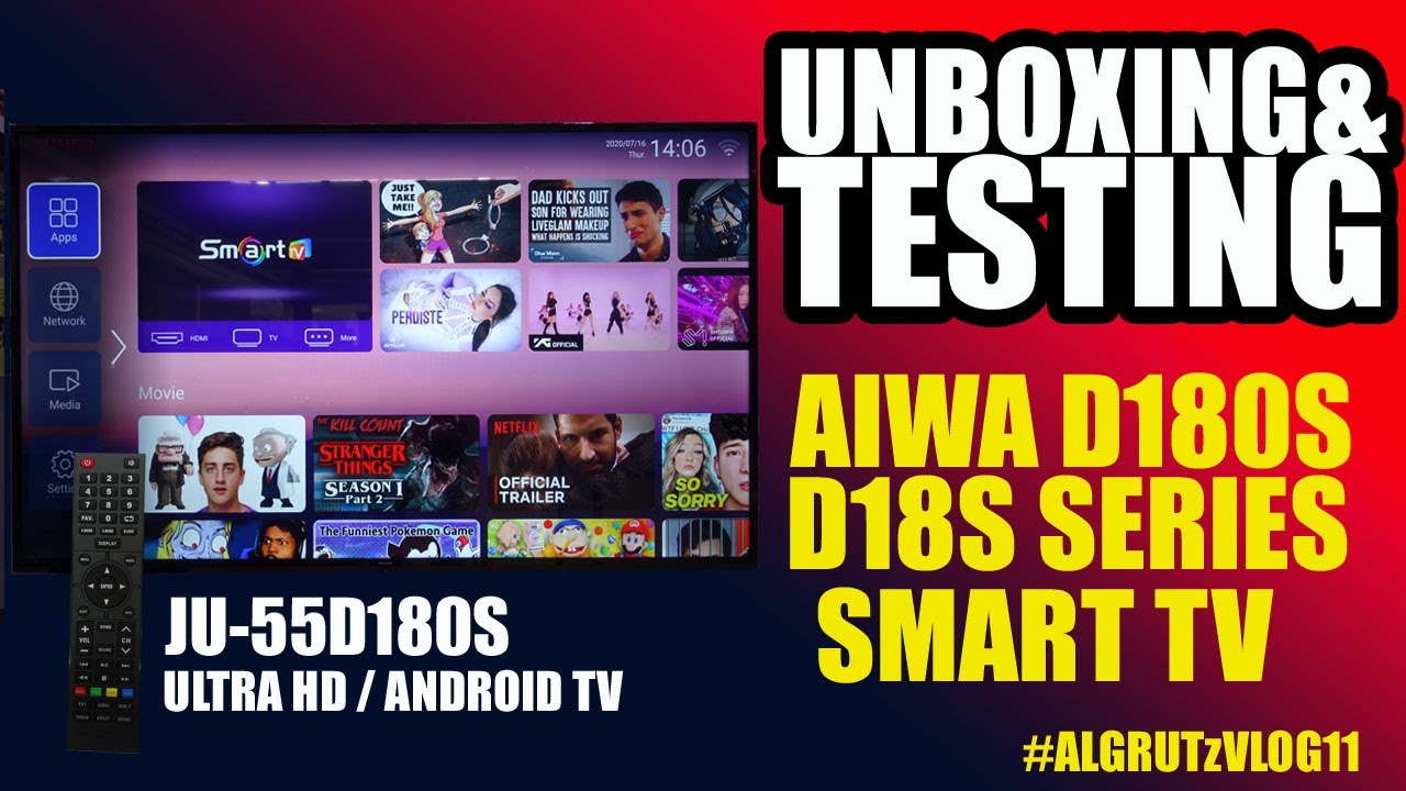 Тестирование нового телевизора aiwa Ultra HD Android TV (модель 2020 года D18 SERIES).