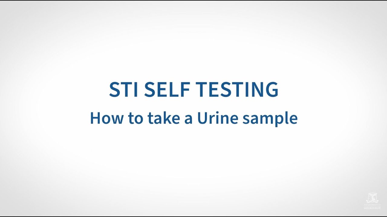 STI Self Testing Instruction Video - Urine