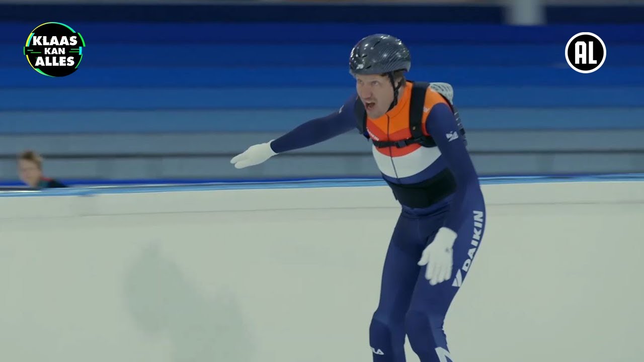 IS DIT DE WINNENDE TIJD?😱 // Kan Klaas Pip Pellens verslaan tijdens een shorttrack duel?