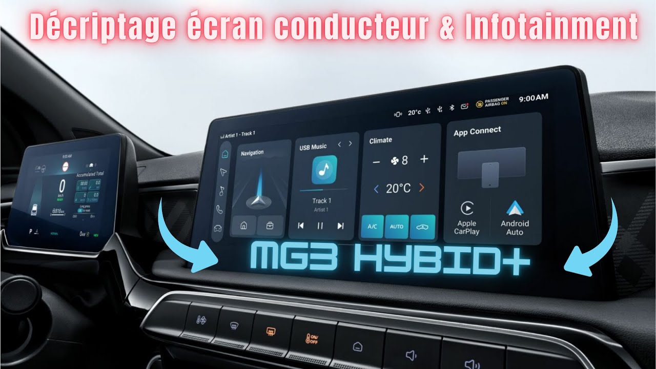 MG3 Hybrid+ : Tout Savoir sur son Système d'Infodivertissement et Affichage Conducteur !