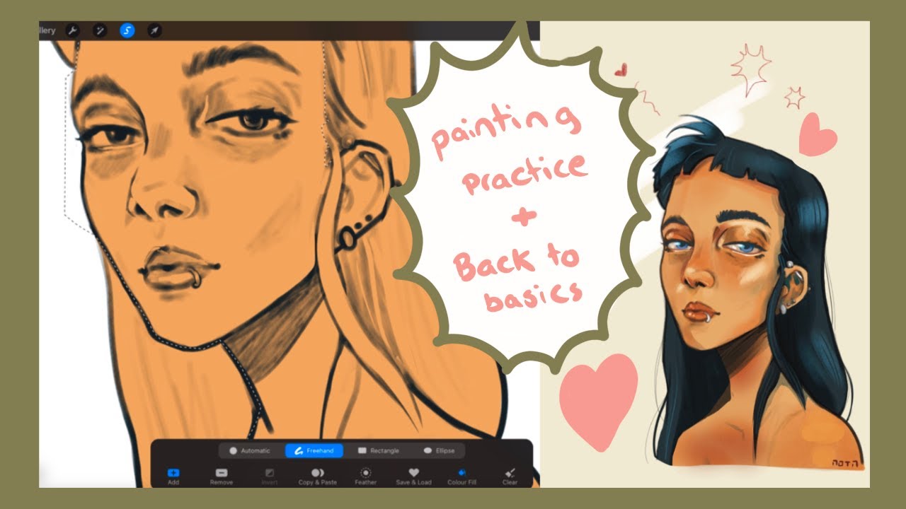Portrait practice // why is painting faces soooo difficult?!?