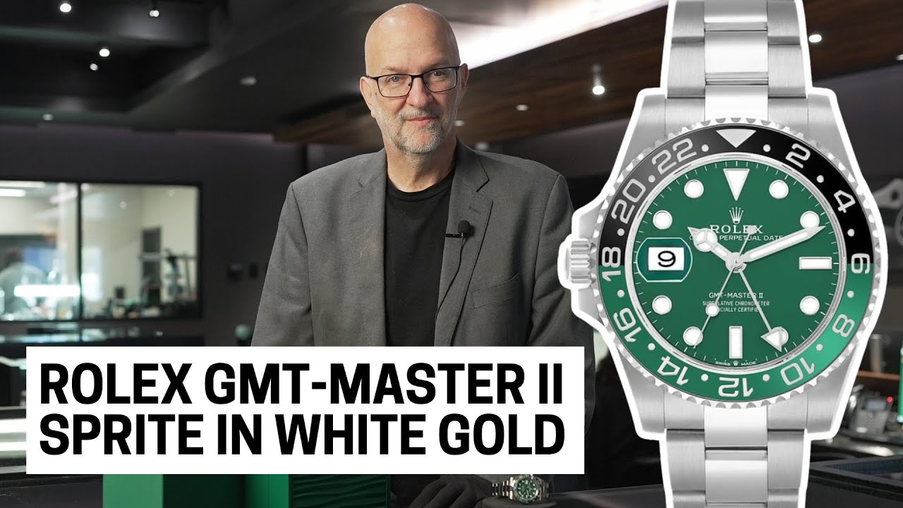 Rolex GMT-Master II Sprite in White Gold: Green Dial, Left Handed Wonder | SwissWatchExpo