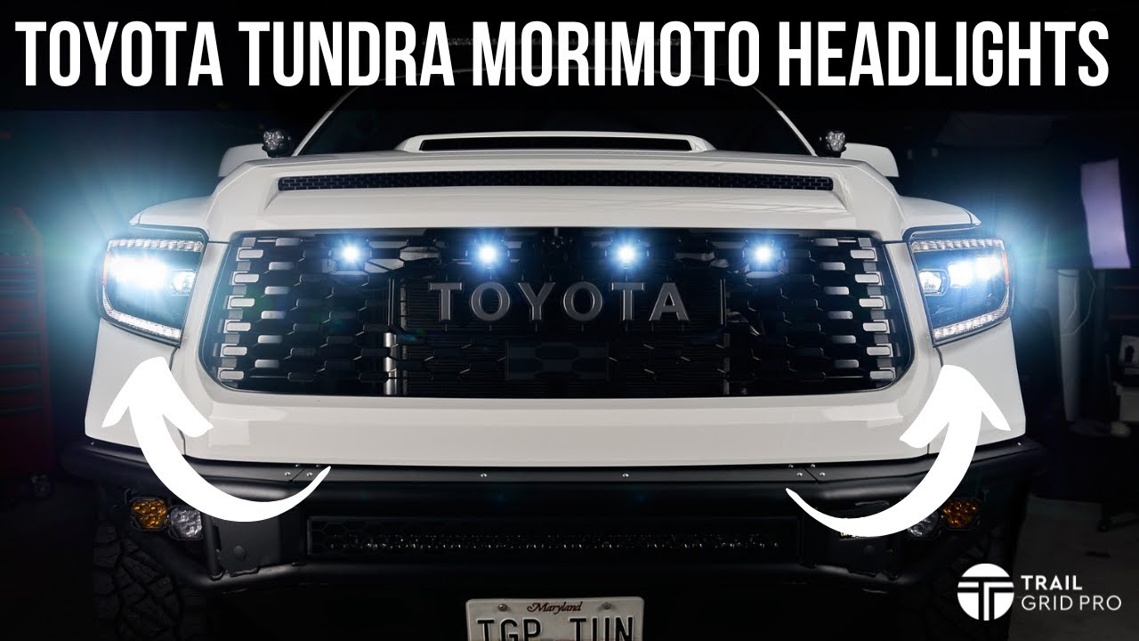 Установка светодиодных фар Morimoto XB в Toyota Tundra | Trail Grid Pro