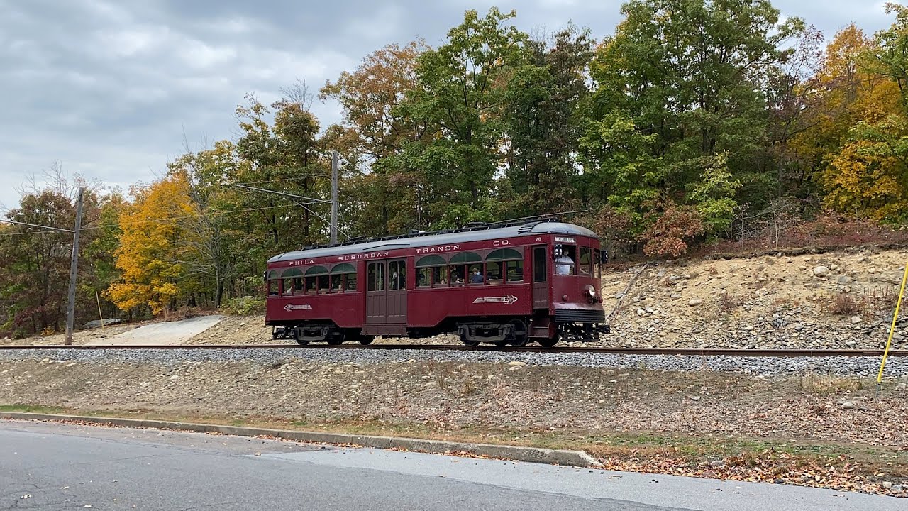 Electric City Trolley Museum Philadelphia Suburban Transportation Co. Interurban Car #76 (10/11/20)