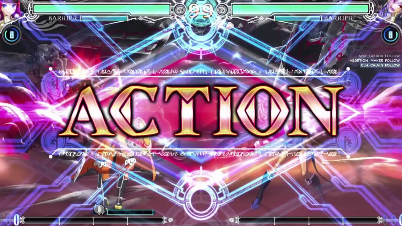 Raidhyn (Tsubaki) vs NaturalKiller (Bullet) FT5 - Blazblue Central Fiction