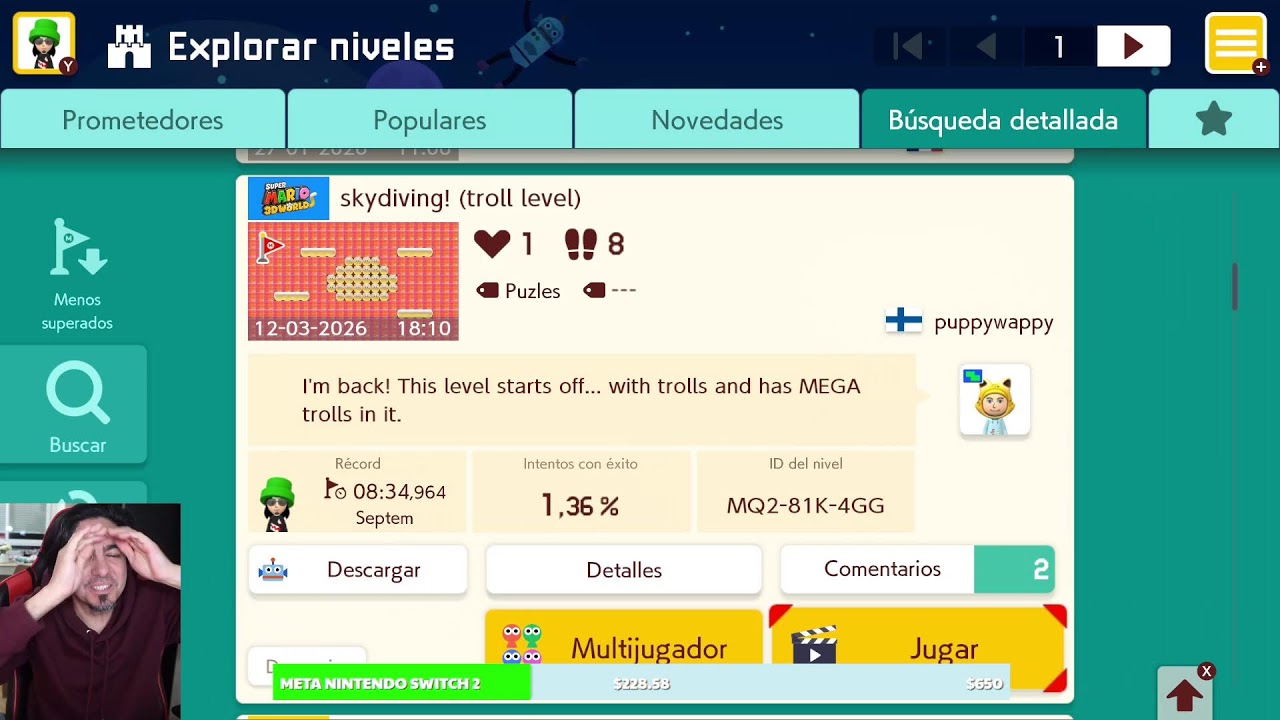 Niveles IN-SUPERADOS TRoLLs - Super Mario Maker 2
