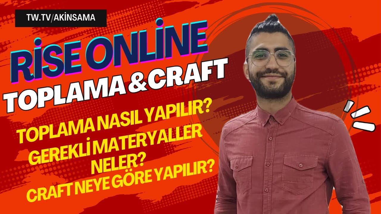 RİSE ONLİNE l TOPLAMA  VE CRAFT'A GİRİŞ DERSİ!