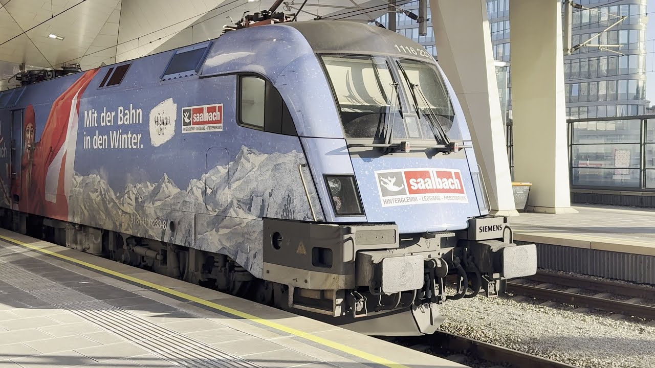 Trainspotting Wien Hauptbahnhof: ÖBB 1016,1116,1144,1216,1293 uvm.