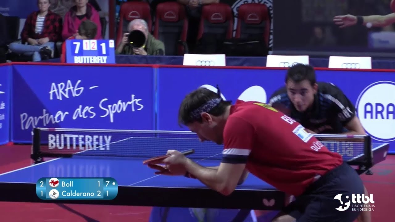 Timo Boll vs Hugo Calderano | German League 2019