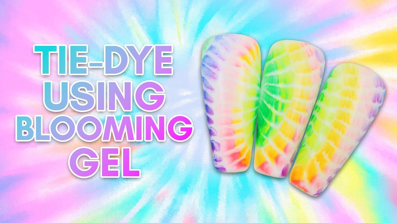 Neon Tie Dye Nail Art | Blooming Gel One Stroke Hack | Nail Art For Beginners | Festival Ready Nails