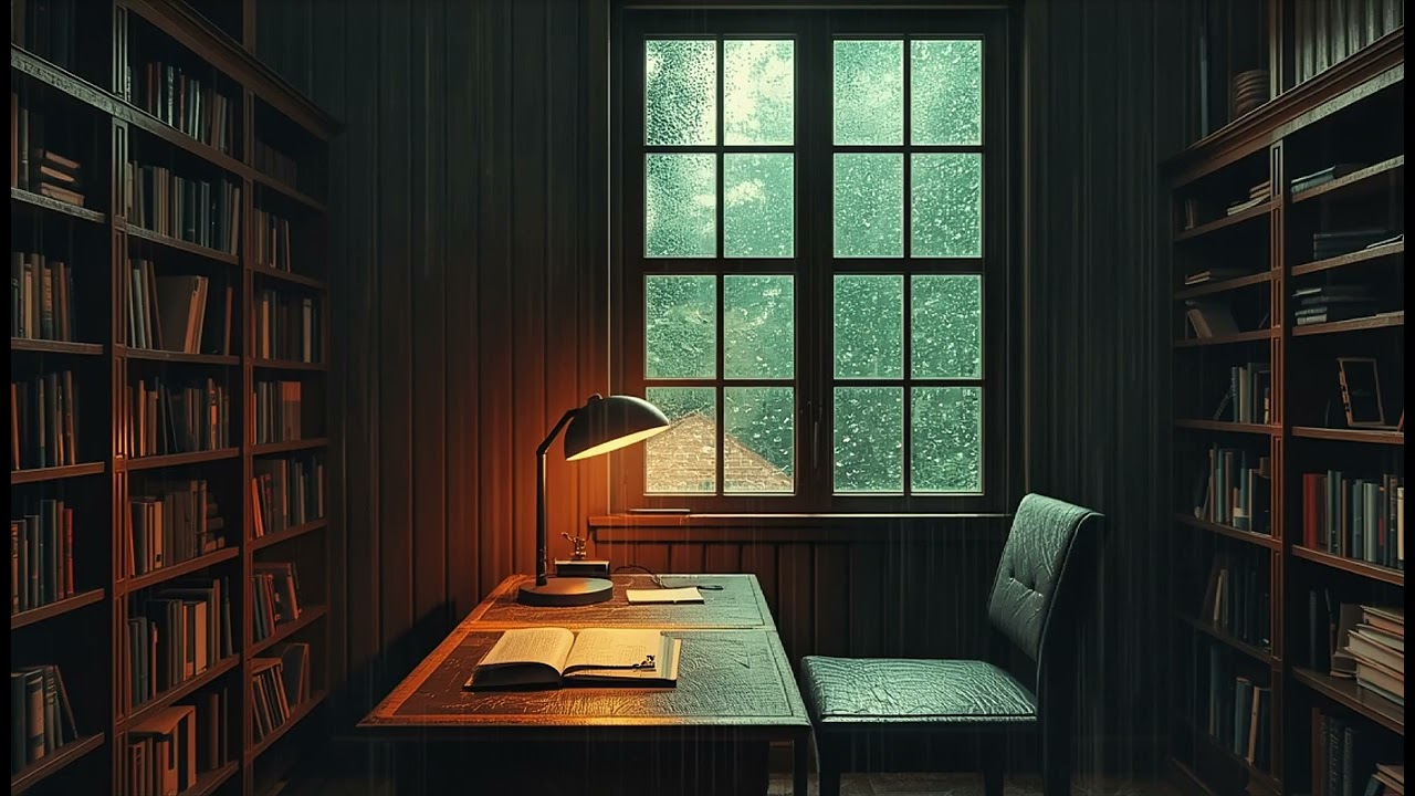 📚🌧 2 hours of lo-fi beats, rain ambience and a calm library setting to help you focus.
