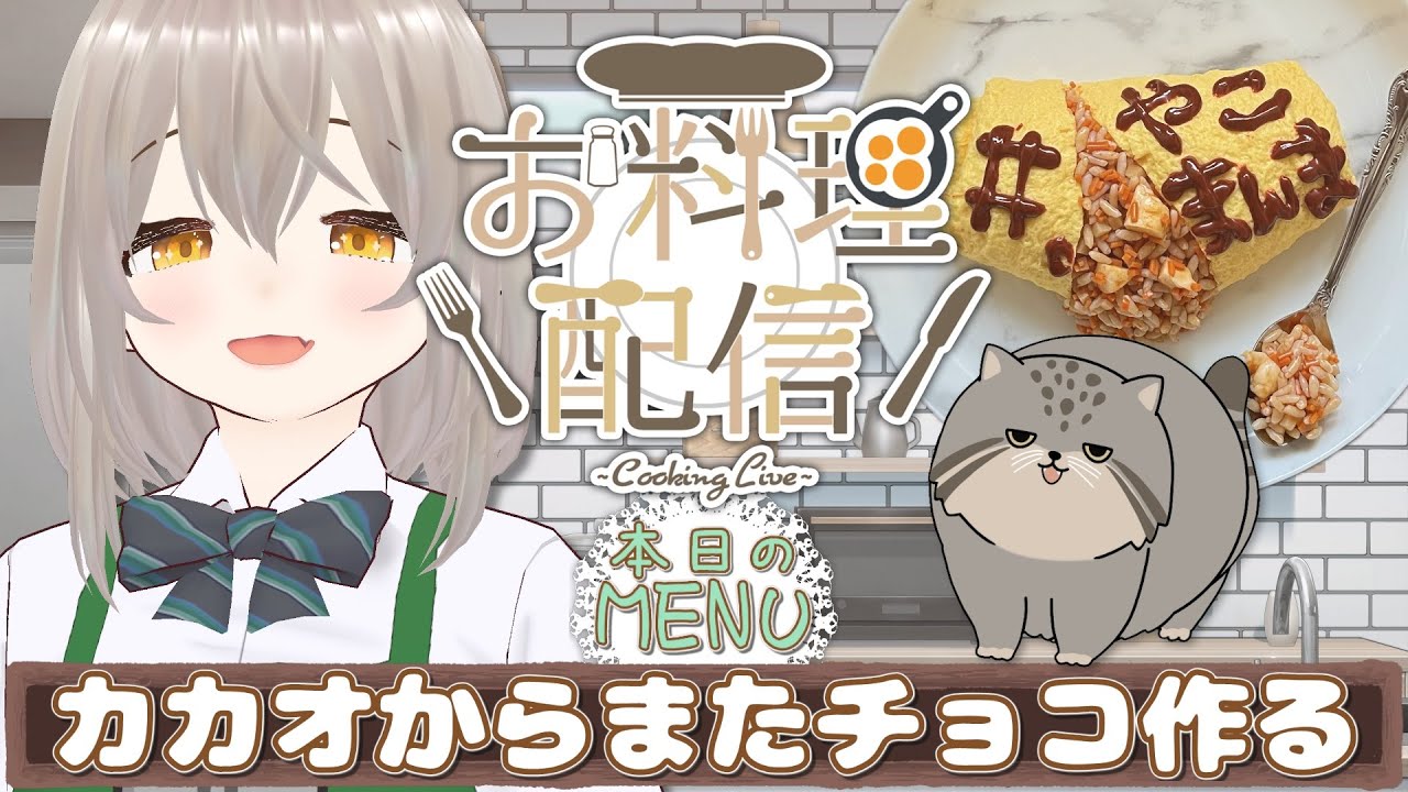 【#やこまんま】カカオからチョコつくるよの続き🐾ゆる料理配信│手元あり