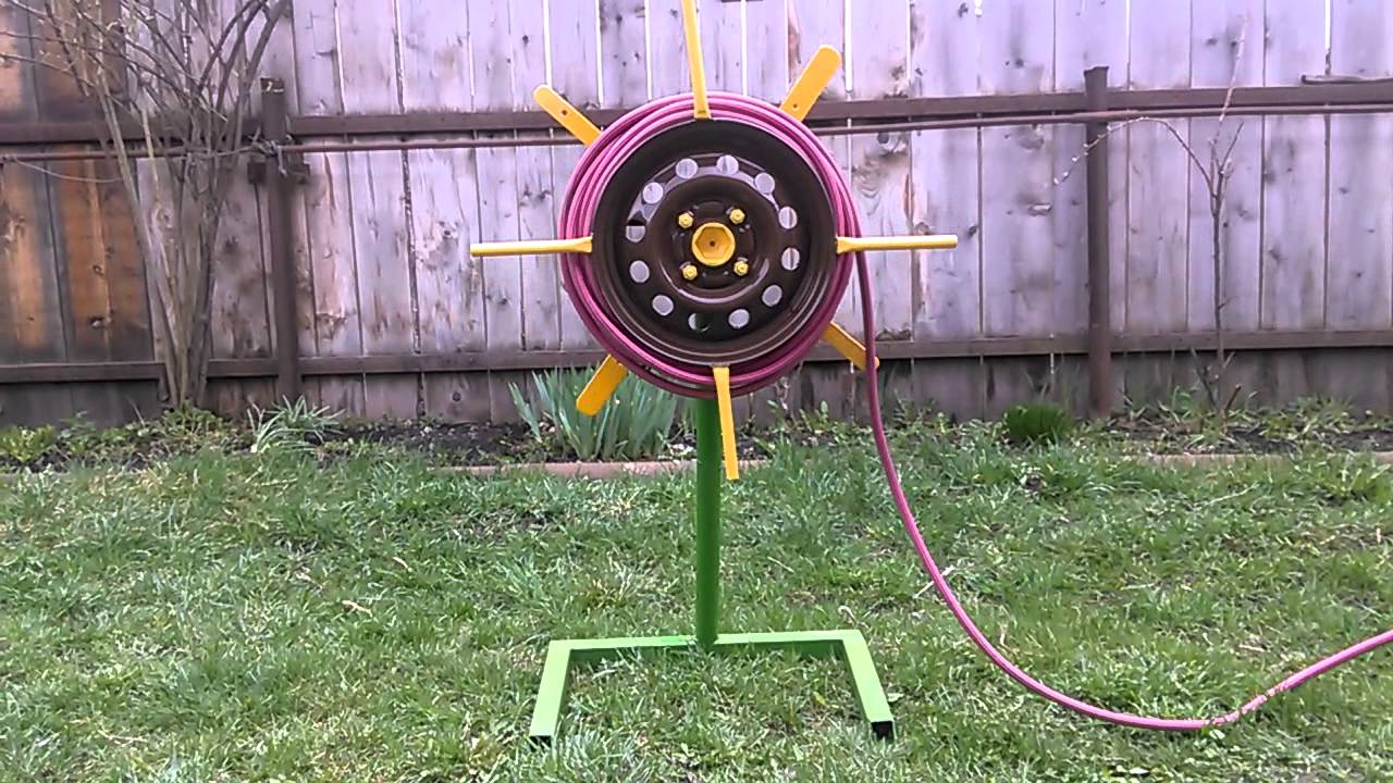 Handmade hose reel for garden for sale