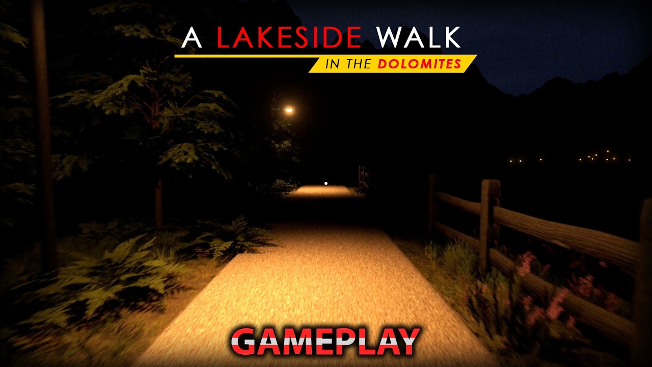 A Lakeside Walk in the Dolomites - Indie Horror Game(GAMEPLAY)