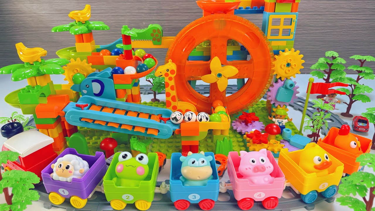 Satisfying Ferris wheel track  Lego roller coaster