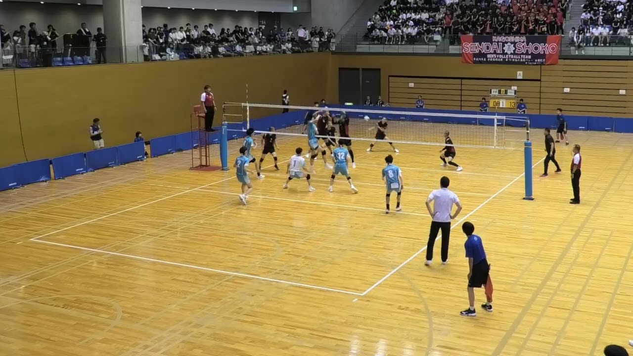 清風 vs 川内商工 1st set #バレーボール #volleyball