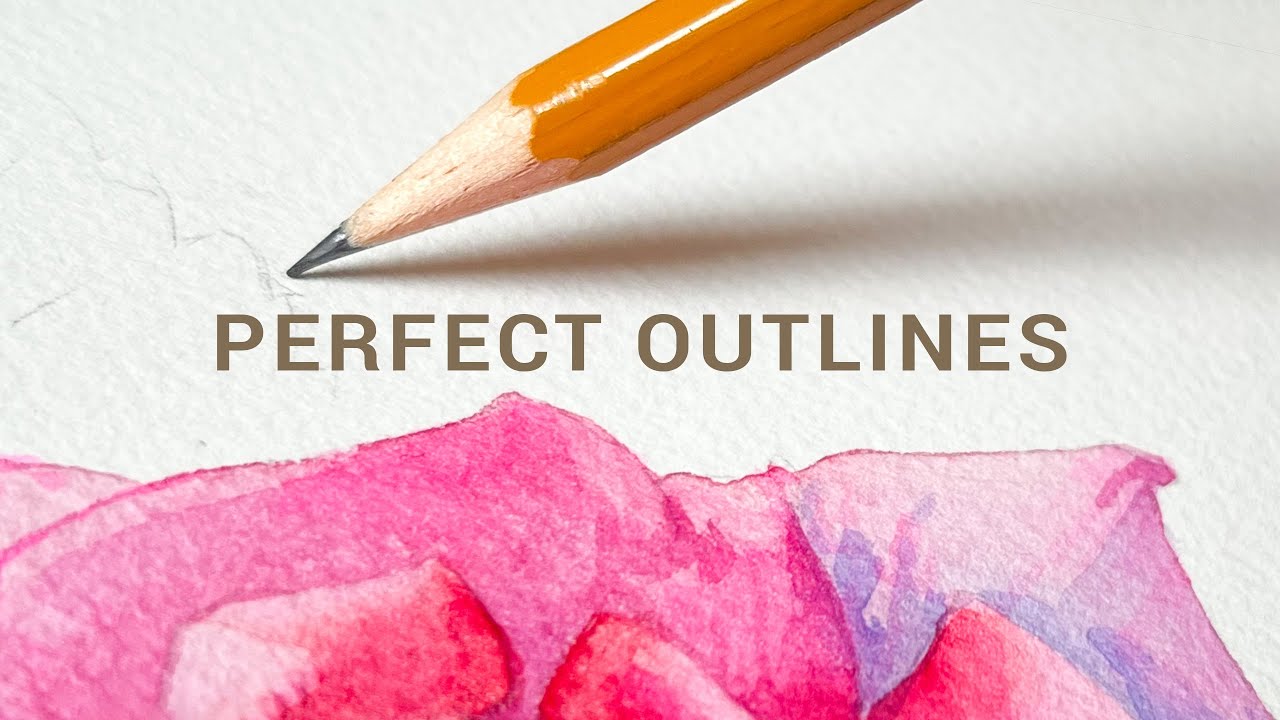 How to Draw Watercolor Outlines ✏️ Tips & Tricks for Beginners