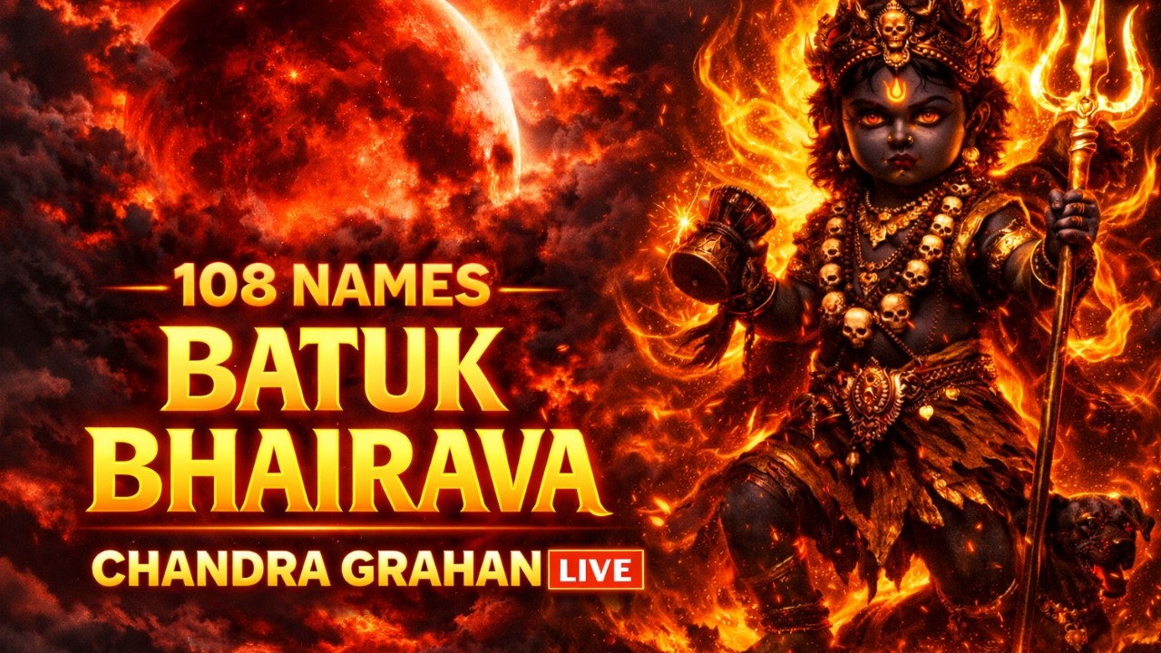 🔴 LIVE 108 Names of Batuk Bhairava | Chandra Grahan Sadhana Protection Mantra Jaap