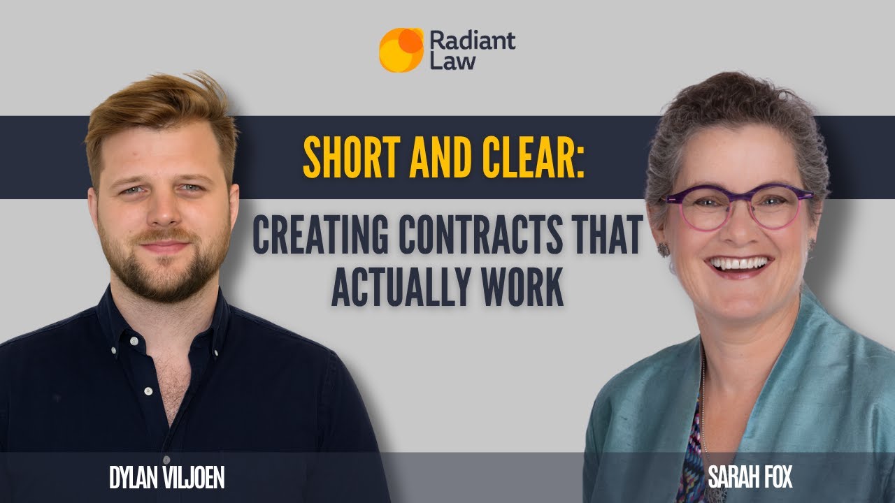 How to create contracts that are short, clear, and effective.
