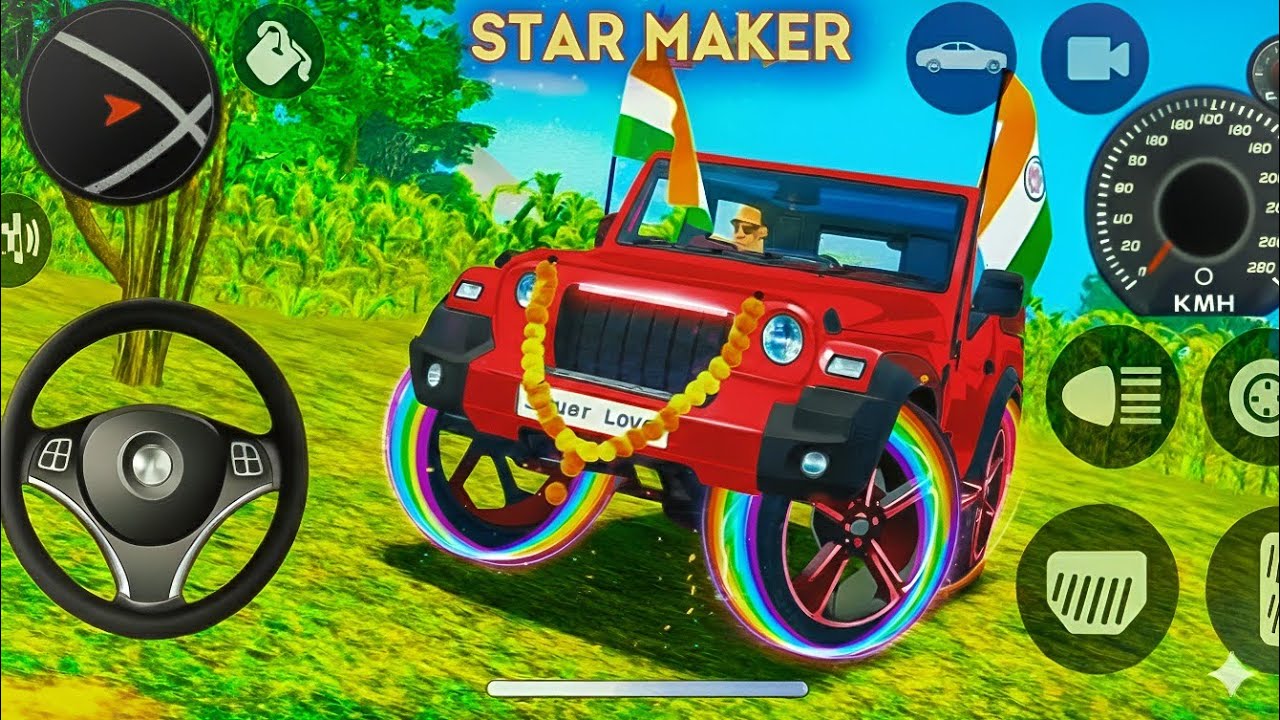 Dollar (Song) Shidu Mosewala Modified Mahindra White Thar Indian Cars Simulator 3D Gameplay Part-99