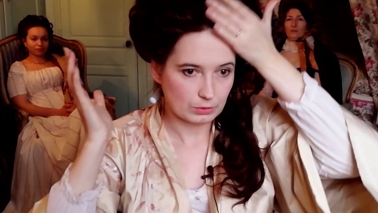 Exemple de coiffure fin 18e / Late 18th century hairstyle