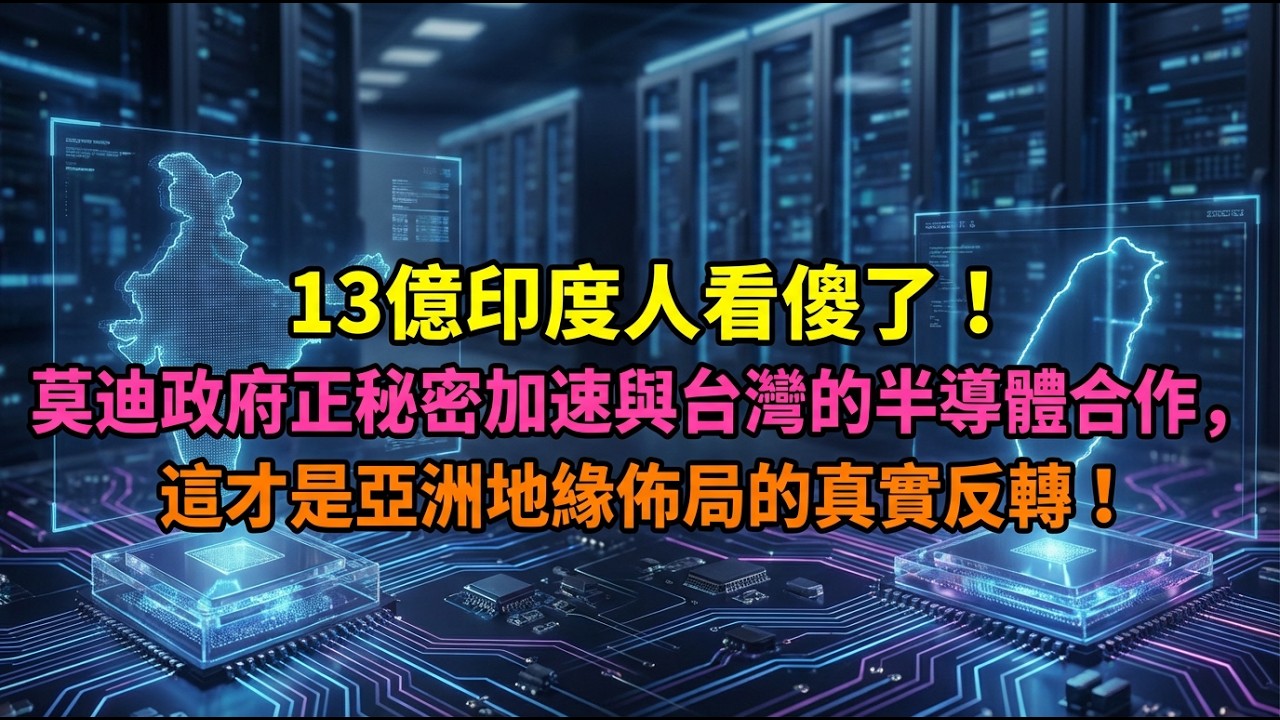 13億印度人看傻了！莫迪政府正秘密加速與台灣的半導體合作，這才是亞洲地緣佈局的真實反轉！