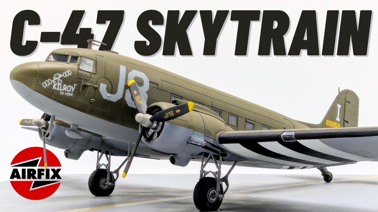 Сборка C-47 для подарка. Airfix 1/72. Полная сборка.