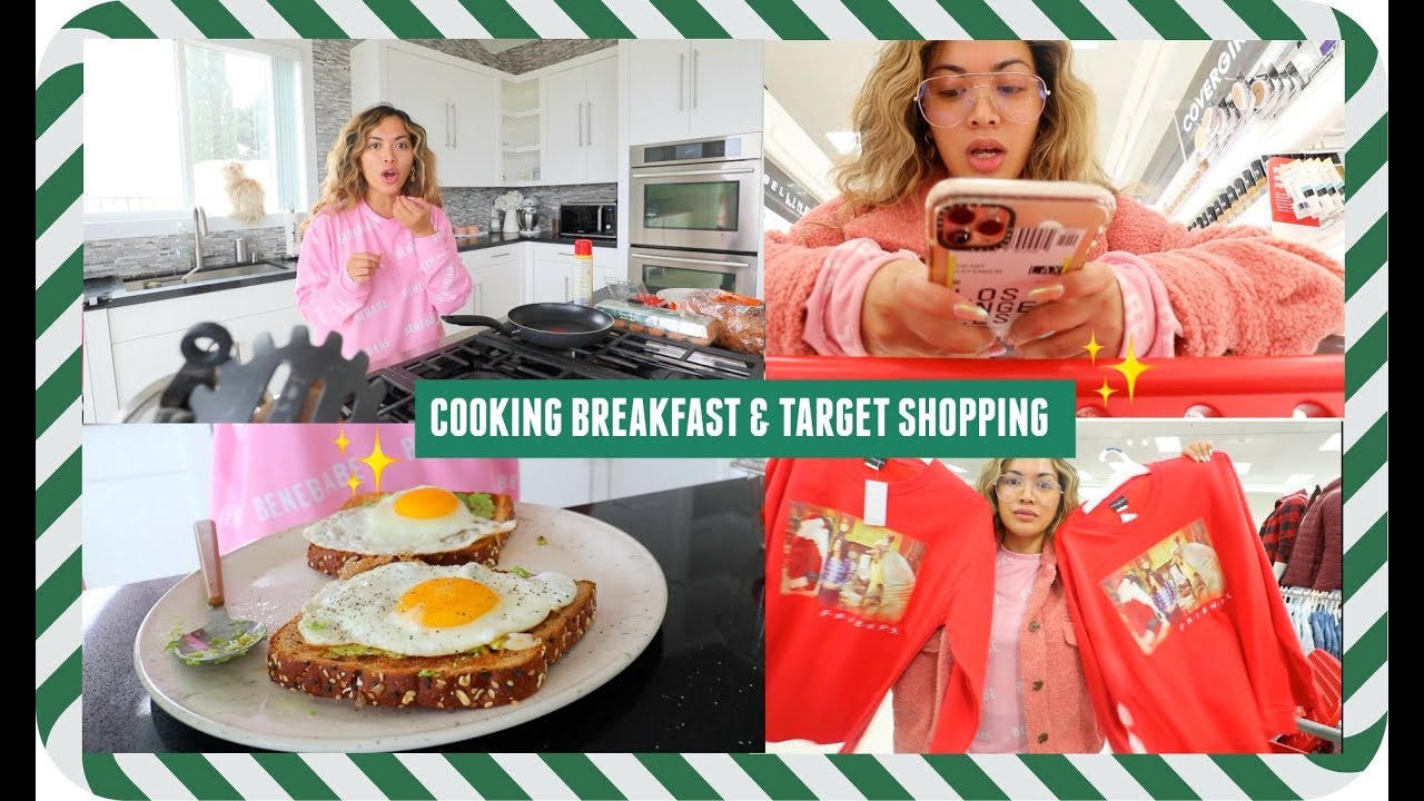 COOKING BREAKFAST & CHRISTMAS SHOPPING AT TARGET | Vlogmas Day 2