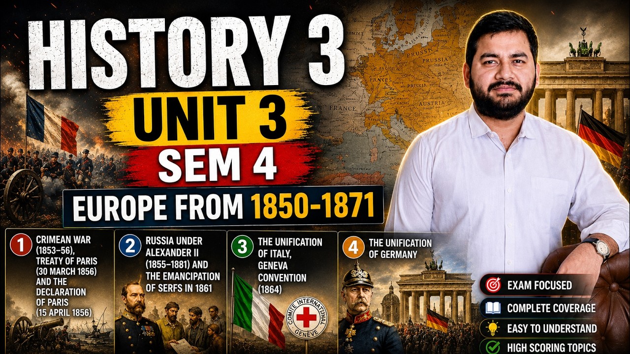 History 3 II Unit 3 II Sem 4 II Full Syllabus With Notes II Adv Varun Dixit #history #varundixit