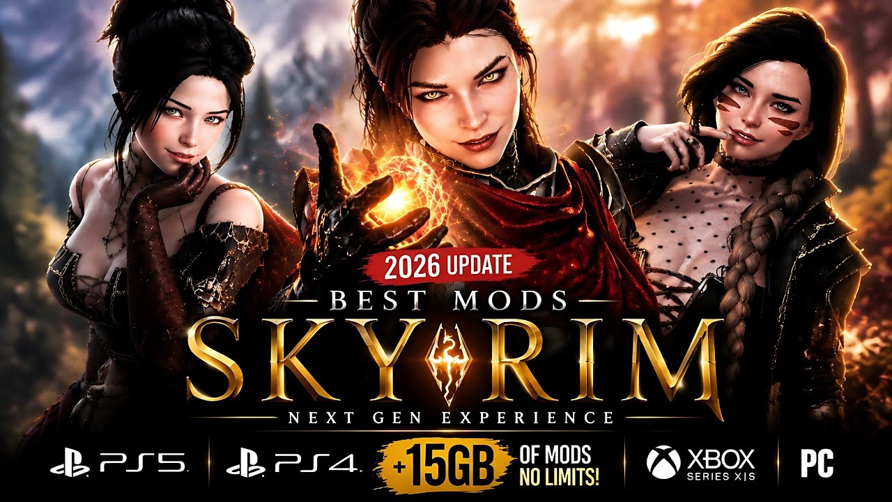 The BEST 20 New Skyrim Mods After PlayStation&rsquo;s 15GB Upgrade! | PS5, PS4, Xbox & PC