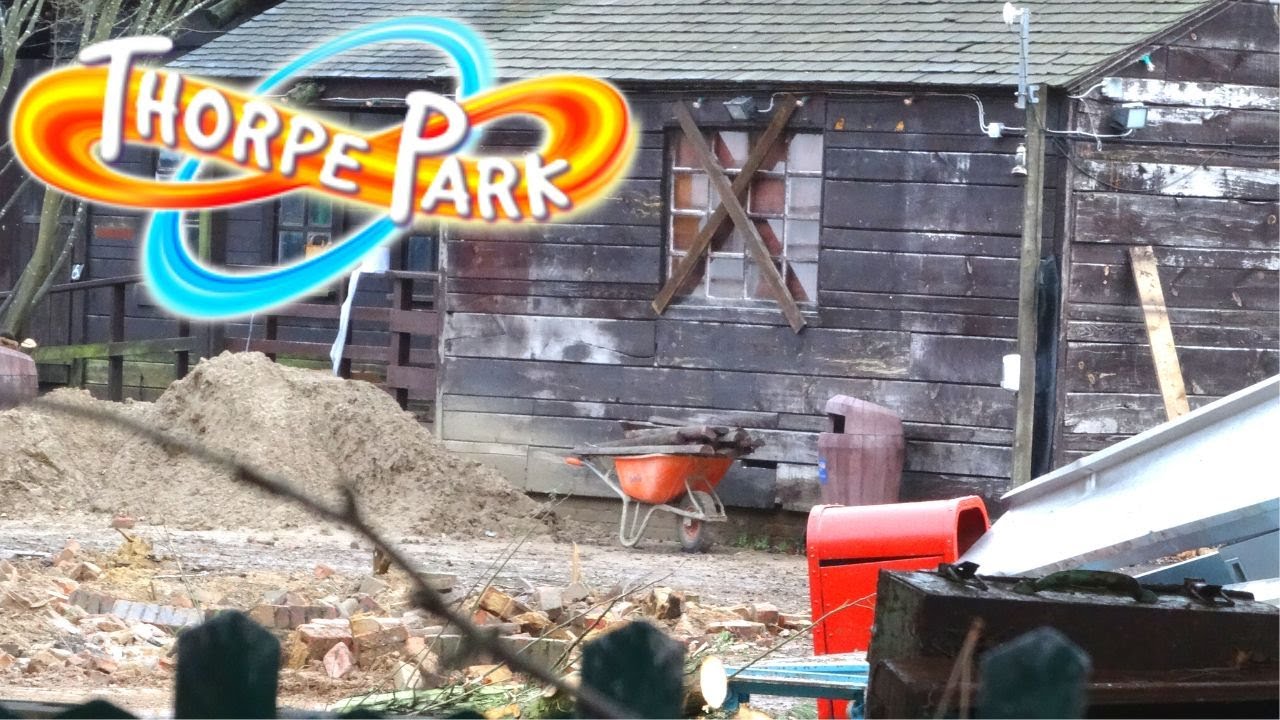 Thorpe Park Construction update January 2023 | Project Exodus clearing begins