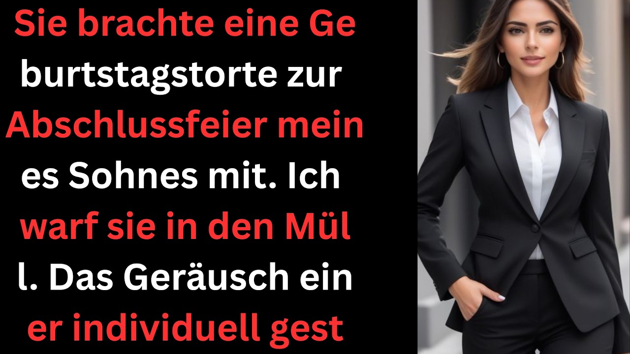 Sie brachte eine Geburtstagstorte zur Abschlussfeier meines Sohnes – ich warf sie weg